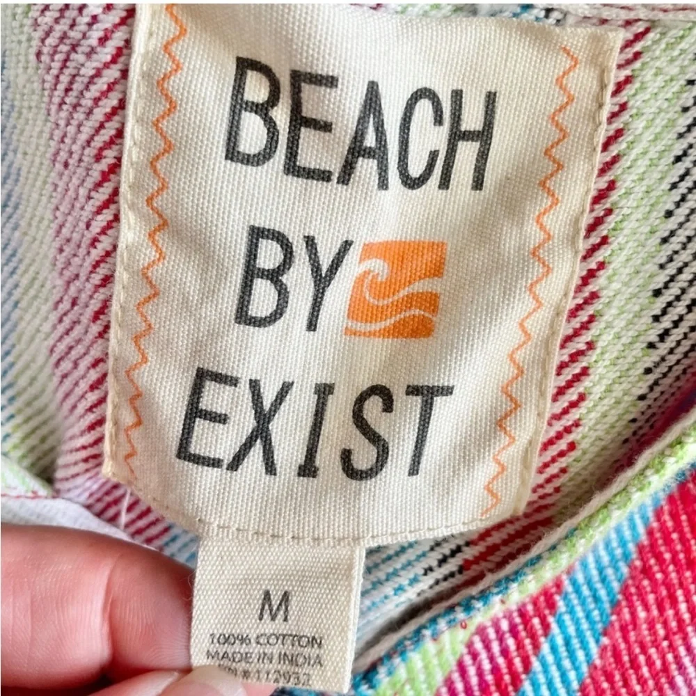 Beach by Exist Bahamas striped cotton pullover sweater hoodie